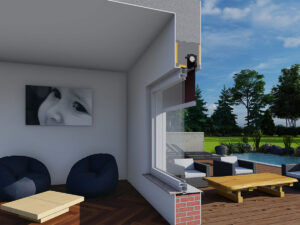 Aufsatzrollladen FLEXI 4.0 Textilscreen