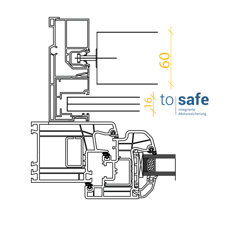 Absturzsicherung mit Sicherheitsglas - tosafe