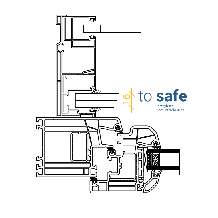 Absturzsicherung mit Sicherheitsglas - tosafe