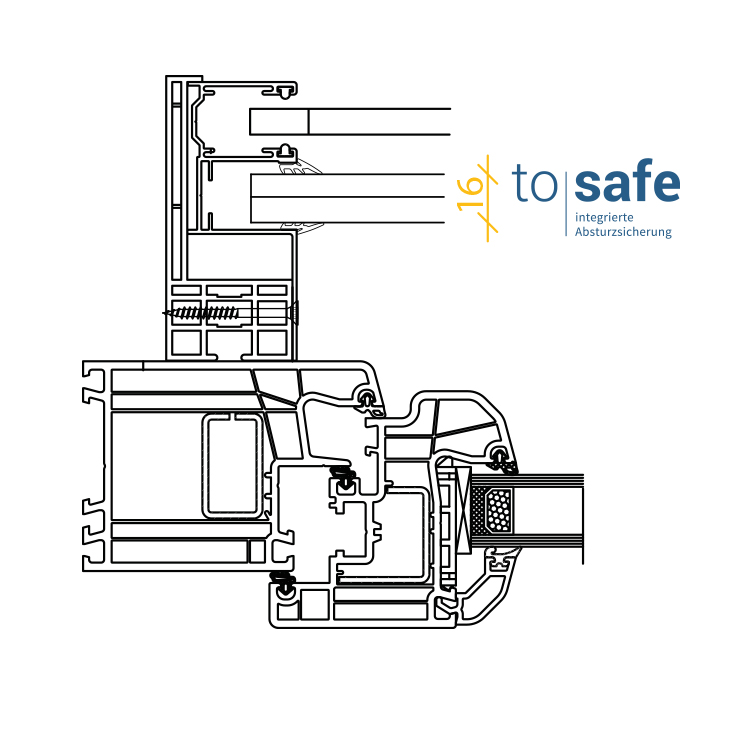 Absturzsicherung mit Sicherheitsglas - tosafe