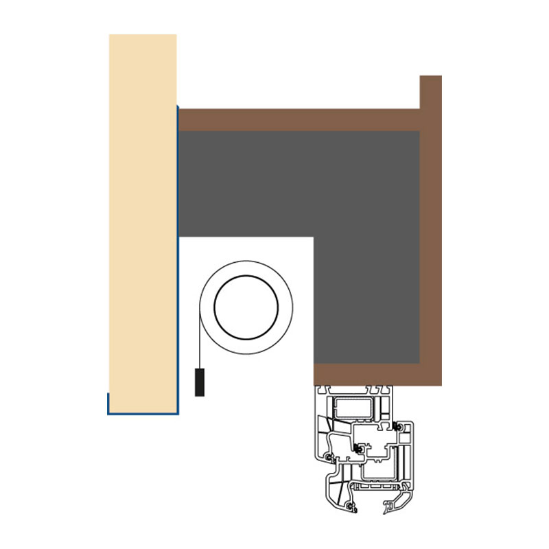 Holzbau Rollladenkasten –FLEXI FIX Textil