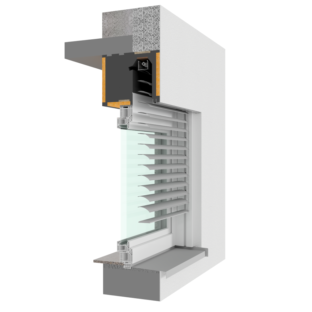Aufsatzrollladen FLEXI 4.0 - Raffstore